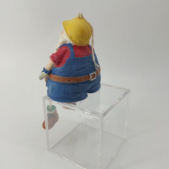 Plummer Santa Claus Dangling Legs Shelf Sitter Christmas Holiday Ornament - Picture 4 of 11
